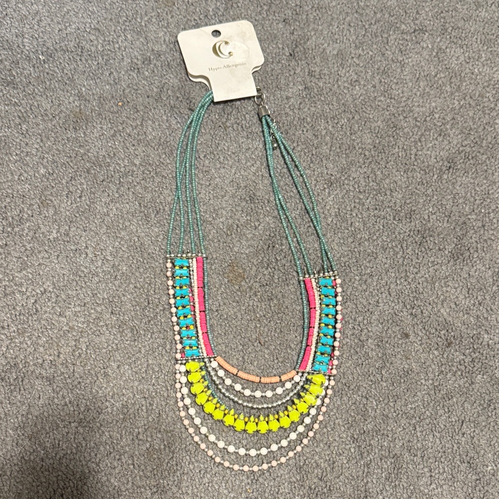 NWT Colorful Beaded Necklace